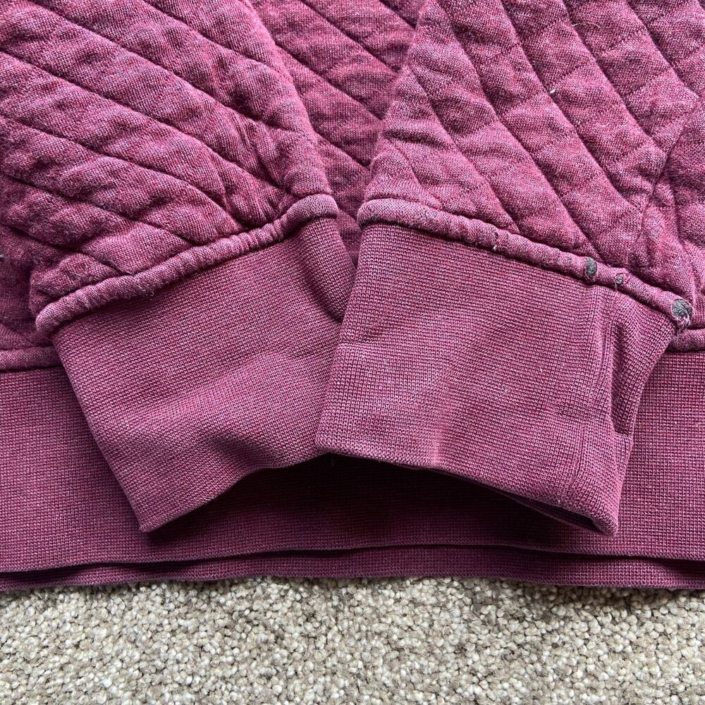 PATAGONIA ORGANIC COTTON QUARTER BUTTON UP MAROON SIZE SMALL - Picture 4 of 9
